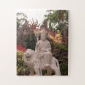 aziatische, vietnamese, kunst, beeldhouwkunst, boe legpuzzel (Verticaal)