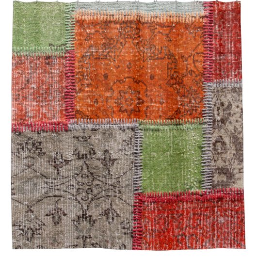 Aziatische vloerkleed in Istanbul, Turkije. Sluite Douchegordijn (Voorkant)