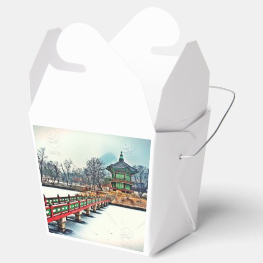 Aziatische Voedsel stijl neem doos Bedankdoosjes (Geopend)