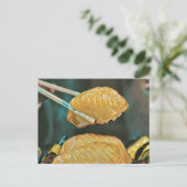 Aziatische voedselsushi briefkaart (Staand voorkant)