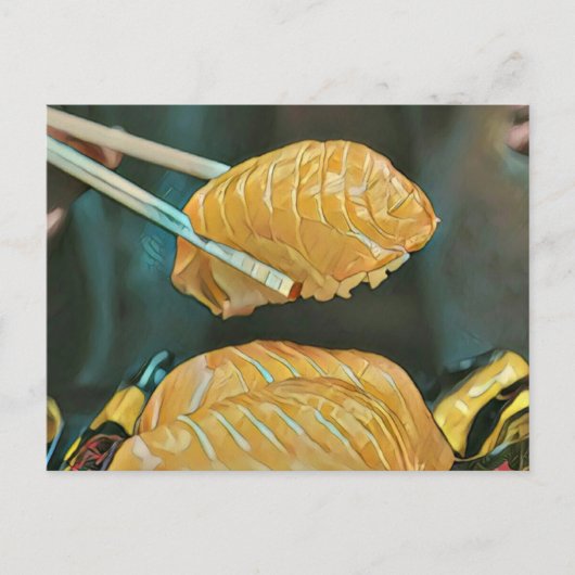 Aziatische voedselsushi briefkaart (Voorkant)