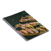 Aziatische voedselsushi notitieboek (Rechterzijde)