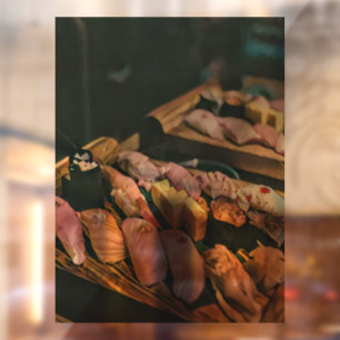 Aziatische voedselsushi raamsticker