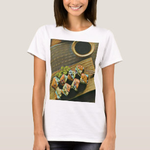 Aziatische voedselsushi t-shirt
