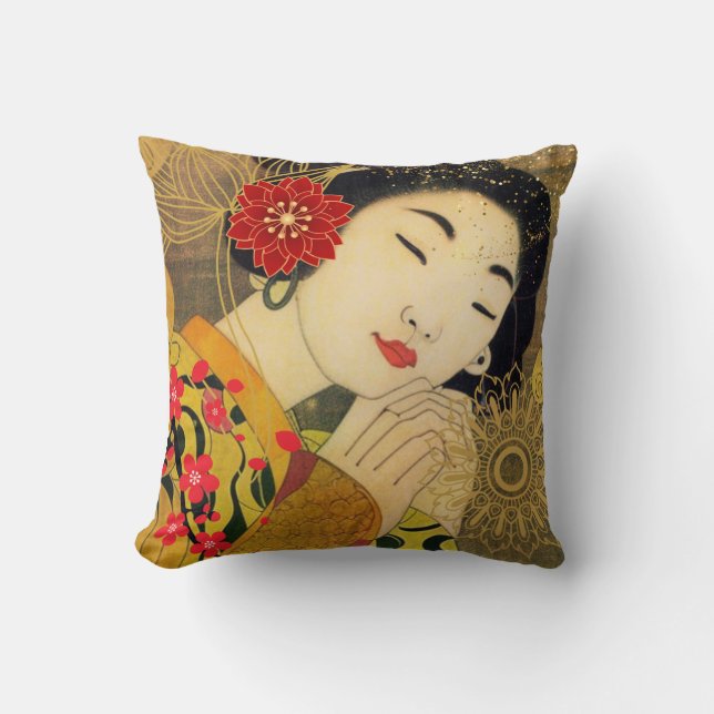 Aziatische vrouw Collectie Kussen (Voorkant)