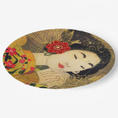 Aziatische vrouw Collectie Papieren Bordje (Gekanteld)