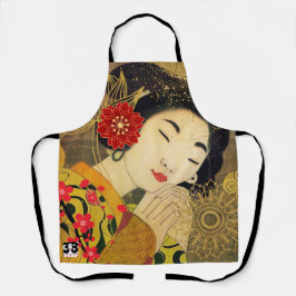 Aziatische vrouw Collectie Schort