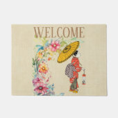 Aziatische vrouw deurmat (Voorkant)