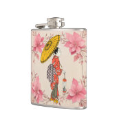 Aziatische vrouw kolf heupfles (Links)