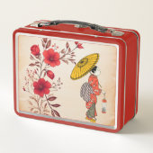 Aziatische vrouw Lunch Box (Achterkant)