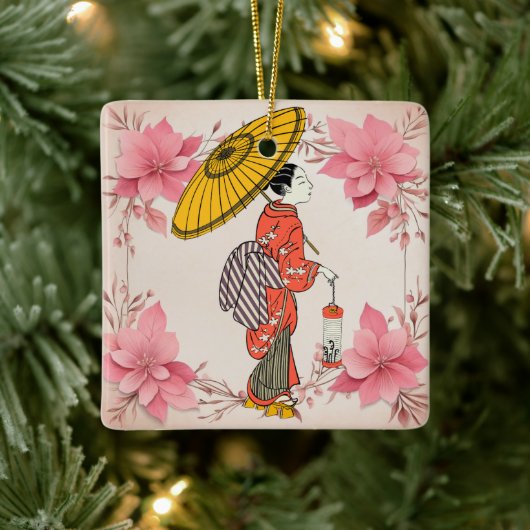 Aziatische vrouw Ornament (Boom)