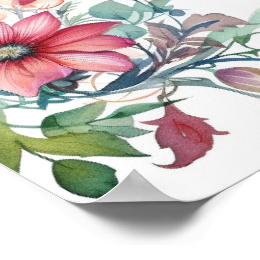 Aziatische vrouw Poster (Hoek)