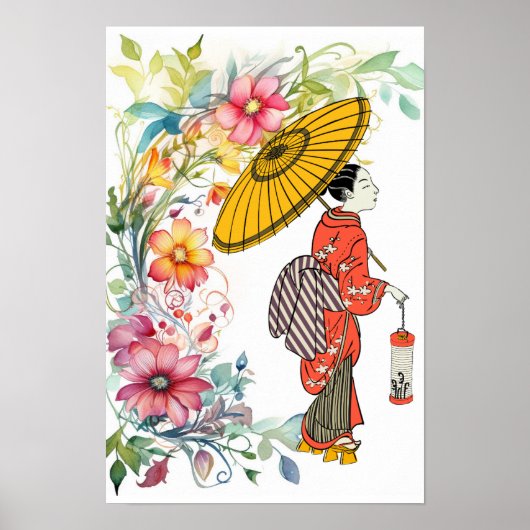 Aziatische vrouw Poster (Voorkant)