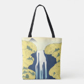 Aziatische Waterval Worpkussen Tote Bag (Achterkant)