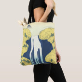 Aziatische Waterval Worpkussen Tote Bag (Dichtbij)