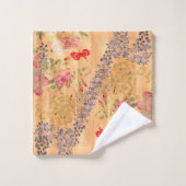 Aziatische Wisteria Rozen Flowers Bath Towel Set Bad Handdoek (Wasdoekje)