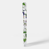 Aziatische Wisteria Wistaria op Kanji achtergrond Case-Mate iPhone Case (Achterkant / Links)