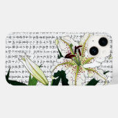 Aziatische witte lelie op Kanji achtergrond Case-Mate iPhone Case (Achterkant (horizontaal))