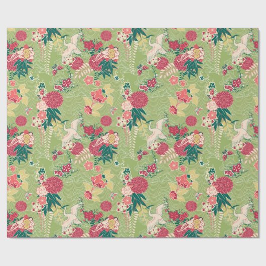 Aziatische zijde cadeaupapier (Vlak)