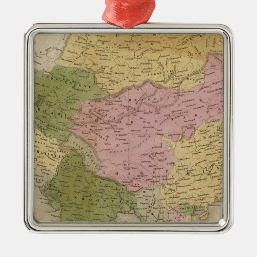 Azië 12 metalen ornament (Voorkant)