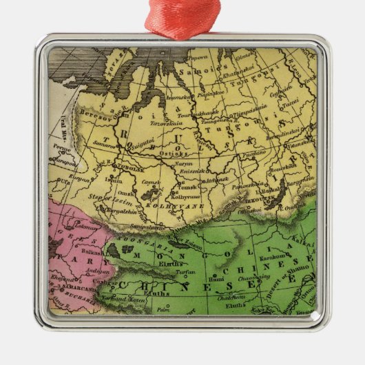 Azië 12 metalen ornament (Voorkant)