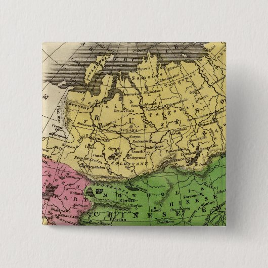 Azië 12 vierkante button 5,1 cm (Voorkant)