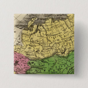 Azië 12 vierkante button 5,1 cm