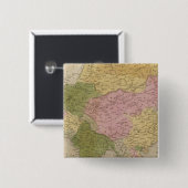 Azië 12 vierkante button 5,1 cm (Voorkant /achterkant)