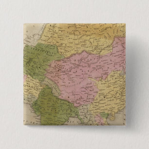 Azië 12 vierkante button 5,1 cm