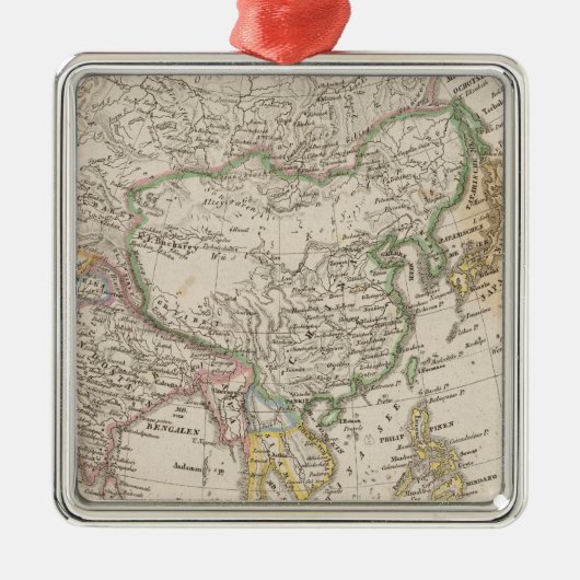 Azië 13 metalen ornament (Voorkant)