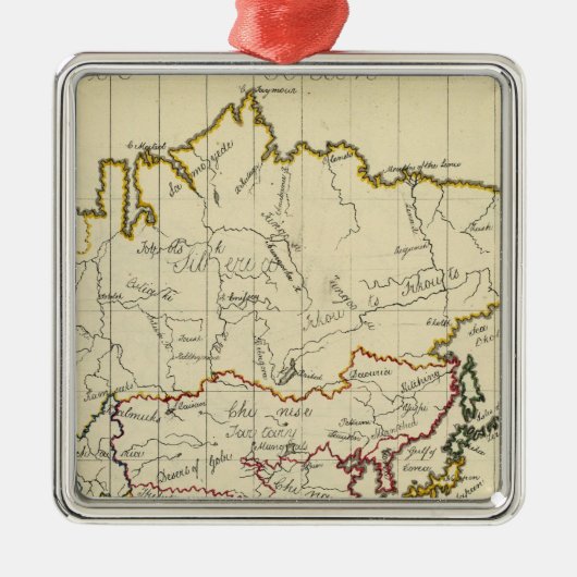 Azië 15 metalen ornament (Voorkant)