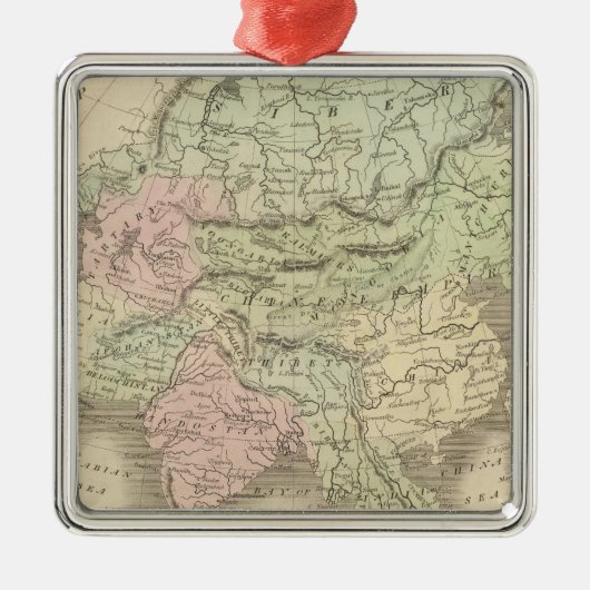 Azië 16 metalen ornament (Voorkant)