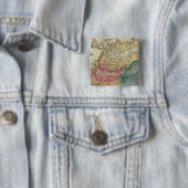 Azië 16 vierkante button 5,1 cm (In situ)