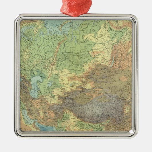 Azië 18 metalen ornament (Voorkant)