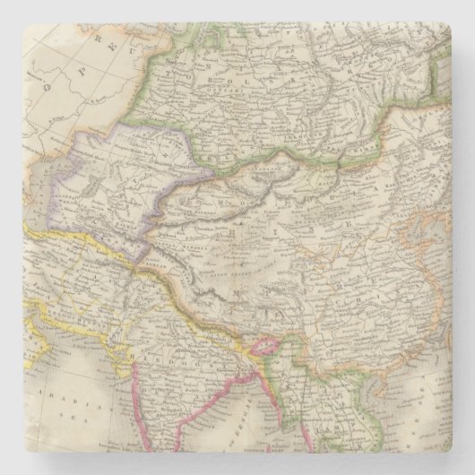 Azië 18 stenen onderzetter (Voorkant)