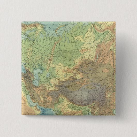 Azië 18 vierkante button 5,1 cm (Voorkant)