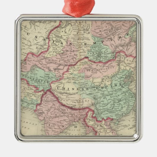 Azië 19 metalen ornament (Voorkant)