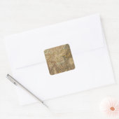Azië 19 vierkante sticker (Envelop)