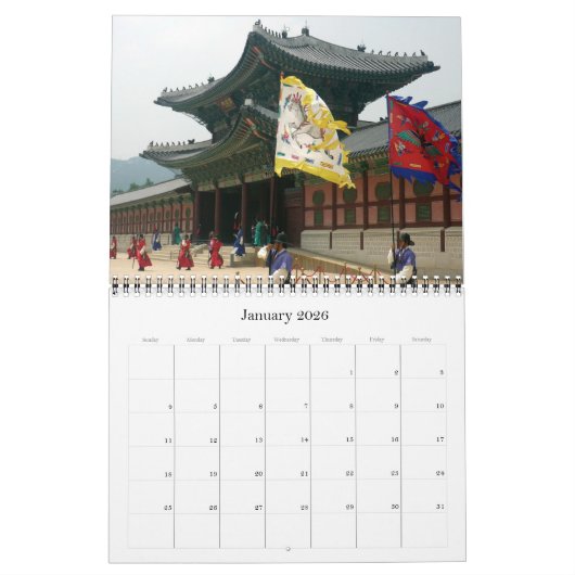Azië 2025 kalender (Jan 2026)