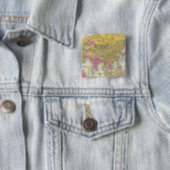 Azië 20 vierkante button 5,1 cm (In situ)
