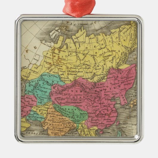 Azië 21 metalen ornament (Voorkant)