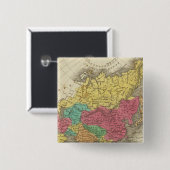 Azië 21 vierkante button 5,1 cm (Voorkant /achterkant)