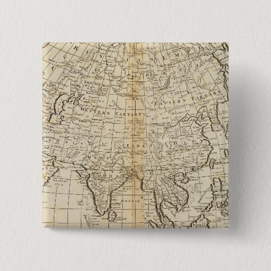 Azië 23 vierkante button 5,1 cm (Voorkant)