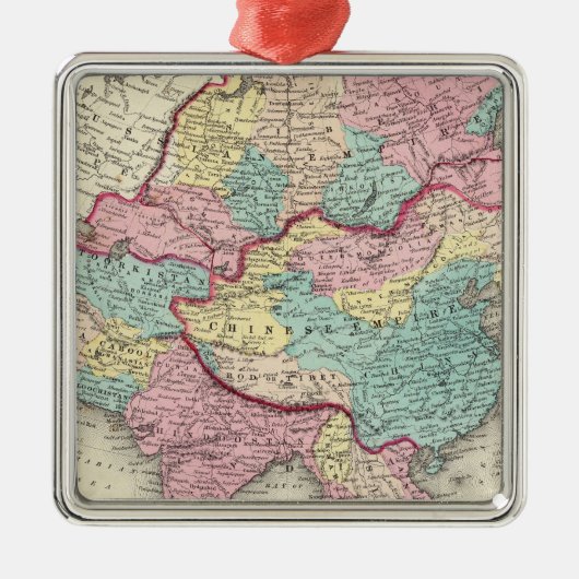 Azië 24 metalen ornament (Voorkant)