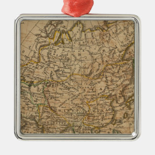 Azië 24 metalen ornament