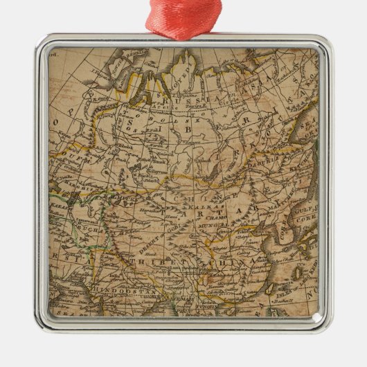 Azië 24 metalen ornament (Voorkant)