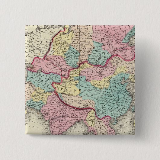 Azië 24 vierkante button 5,1 cm (Voorkant)