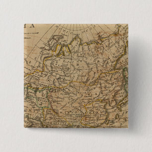 Azië 24 vierkante button 5,1 cm