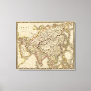 Azië 25 canvas afdruk