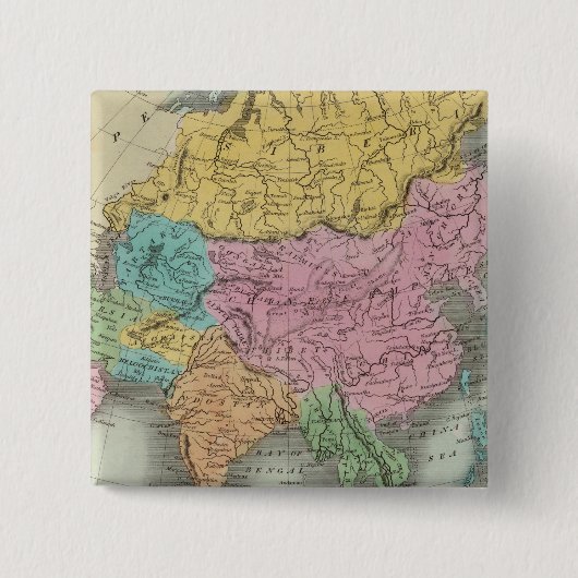 Azië 26 vierkante button 5,1 cm (Voorkant)
